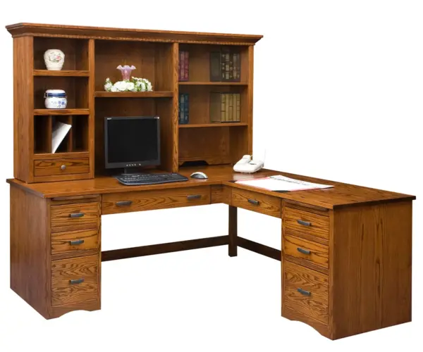 Mission Computer Desk With Return
