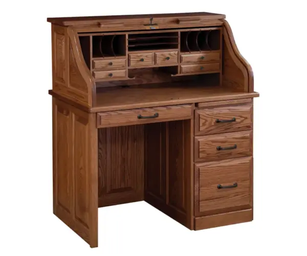 42" Traditional Roll Top Desk