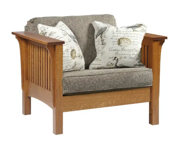 Mission Chair With Reversible Cushions