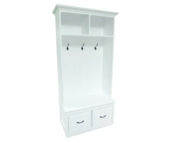Hall Seat With Cubby Top