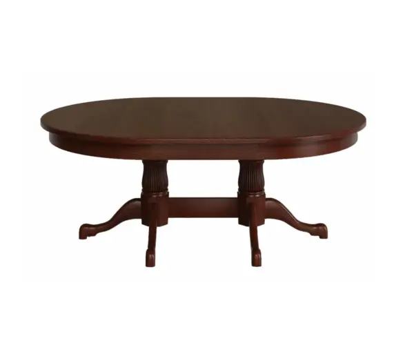 Reeded Tulip Double Pedestal Table