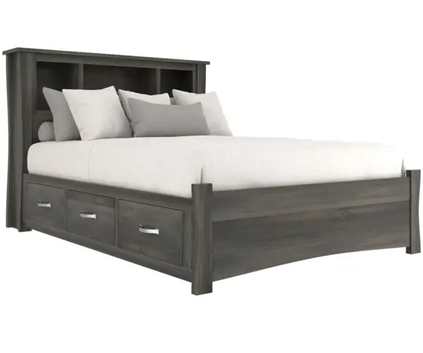 Old Tyme Bookcase Bed With Low Footboard